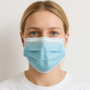 Blue 3-Ply Disposable Surgical Face Mask with Earloop Adult Daily Protection