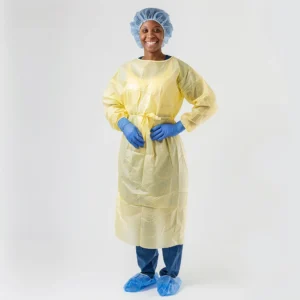 Disposable PP lamilated PE Waterpfoof Protective Isolation Gown