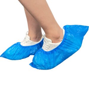 Disposable CPE Shoe Covers Waterproof Non-Slip for Cleanrooms
