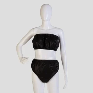 Disposable Nonwoven Bra and Panty Set Hygienic Elastic Wear for Spa & Salon